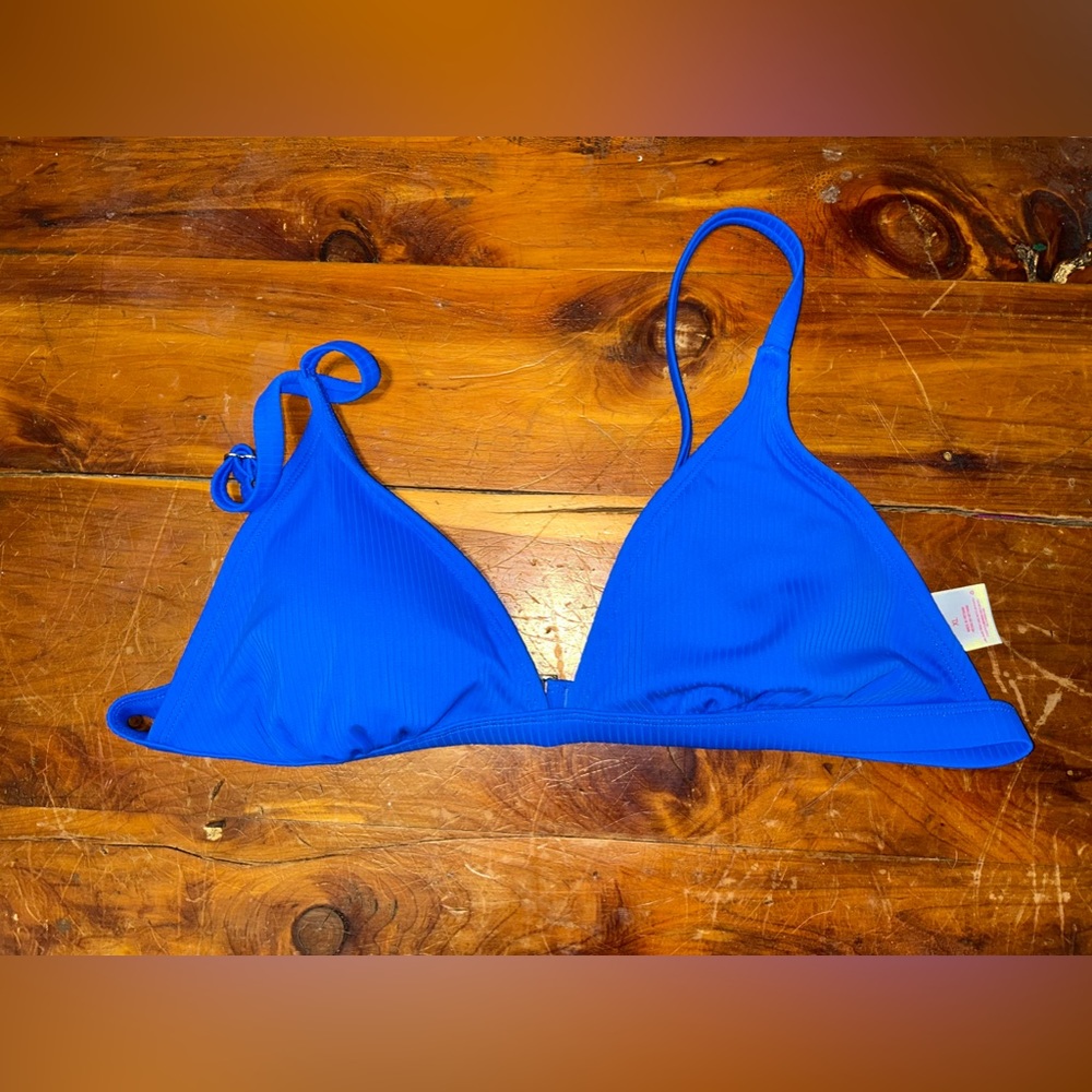 Blue Triangle Swim Top